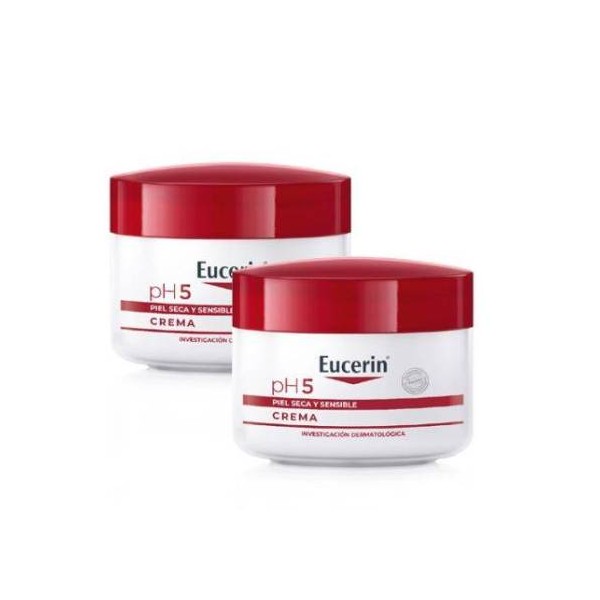 Eucerin pH5 Crema Piel Seca y Sensible Duplo 2x75 ml