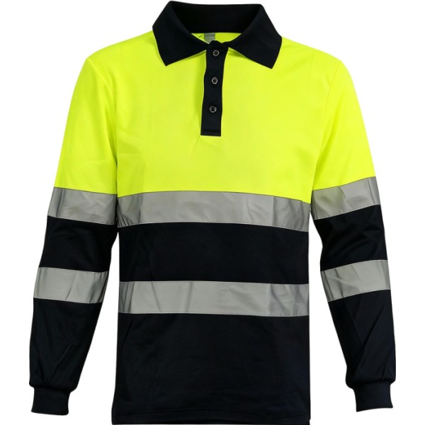 👕 Polo Reflectante Manga Larga - Talla S